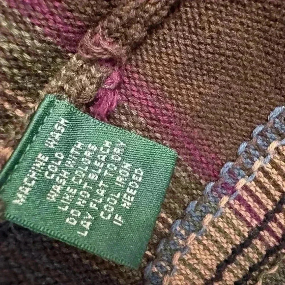 Ralph Lauren Wrap Vest Women Size 2X Plaid Academia Western Layering Piece - Picture 12 of 13